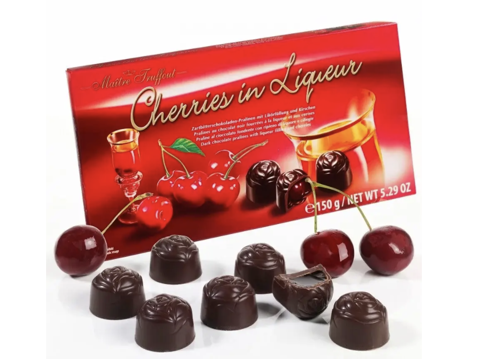 Цукерки Maître Truffout Вишня лікер 150г